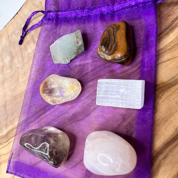 6 PK of Healing Crystals | Strength Beginner Pocket Crystals | Crystal Gift Set - Picture 4 of 11